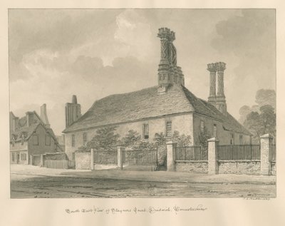Worcestershire - Droitwich - Staynors Court, 1833 by John Chessell Buckler