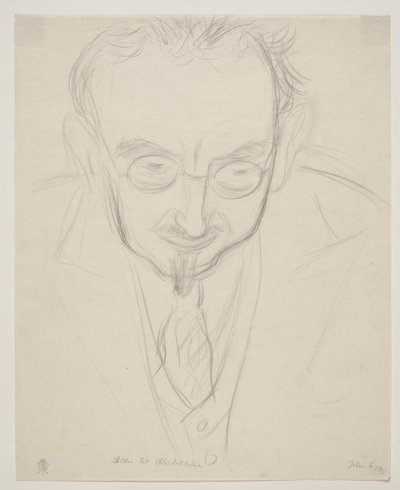 The Geographer, Professor G. Hatt. Bust Portrait Facing Forward by John Christensen