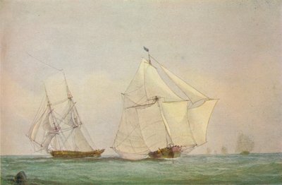 Leith Smack Running Up Swim, October, 1838 by John Christian Schetky