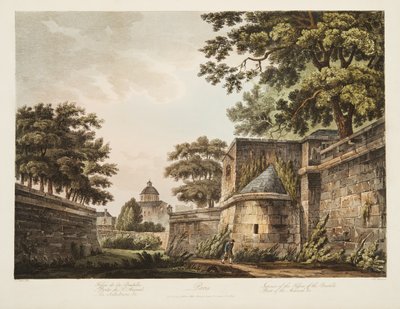 Interior of the Fosses of the Bastille, Part of the Arsenal, illustration from Versailles, Paris and Saint Denis, published 1809 by John Claude Nattes