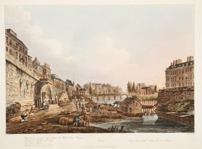One of the Arches of Notre Dame, illustration from Versailles, Paris and Saint Denis, published 1809 by John Claude Nattes