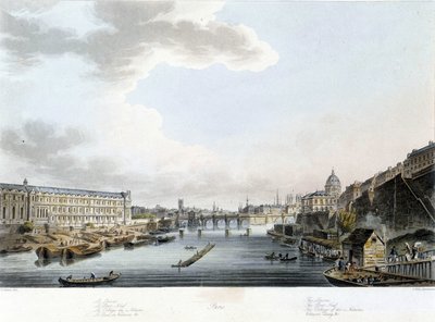 Paris: Pont Neuf - by J.C Mats by John Claude Nattes