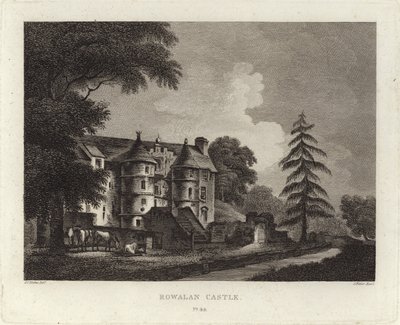 Rowallan Castle by John Claude Nattes