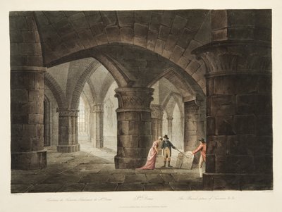 The Burial Place of Turenne, illustration from Versailles, Paris and Saint Denis, published 1809 by John Claude Nattes