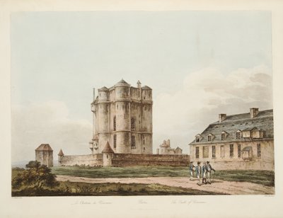 The Castle of Vincenne, illustration from Versailles, Paris and Saint Denis, published 1810 by John Claude Nattes