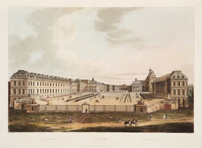 The Entrance, illustration from Versailles, Paris and Saint Denis by John Claude Nattes