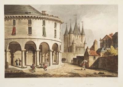 The Temple, illustration from Versailles, Paris and Saint Denis by John Claude Nattes