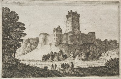 Borthwick Castle from the East by John Clerk of Eldin