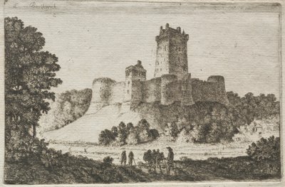 Borthwick Castle from the East by John Clerk of Eldin