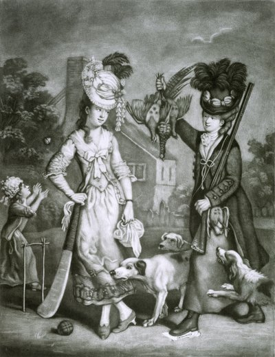 Miss Wicket and Miss Trigger, 1778 by John Collet