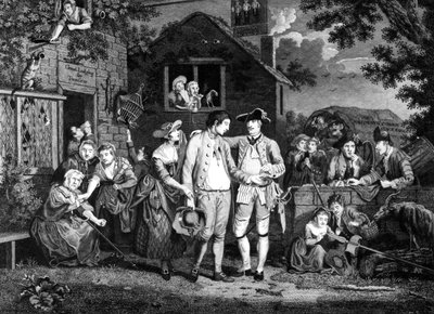The Recruiting Serjeant, engraved by John Goldar by John Collet