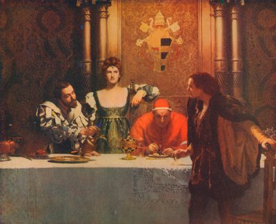 A Glass of Wine with Caesar Borgia, 1893 by John Collier