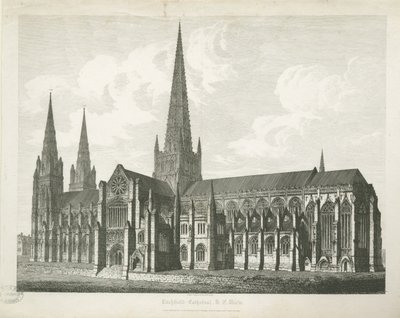 Lichfield Cathedral - South East View by John Coney