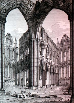 Whitby Abbey, Yorkshire, illustration from 