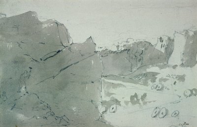 A Quarry for Mill-stones in Derbyshire, 1801 by John Constable