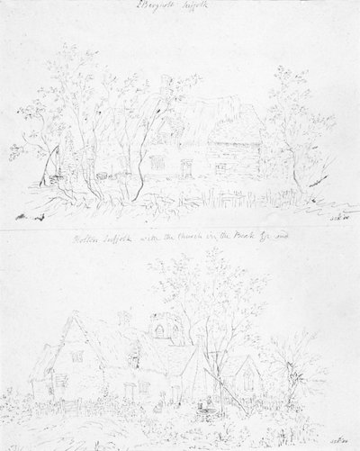 A Ruined Cottage at Capel, Suffolk by John Constable