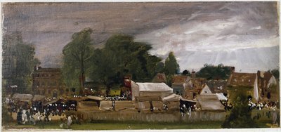 A Village Fair, Probably at East Bergholt by John Constable