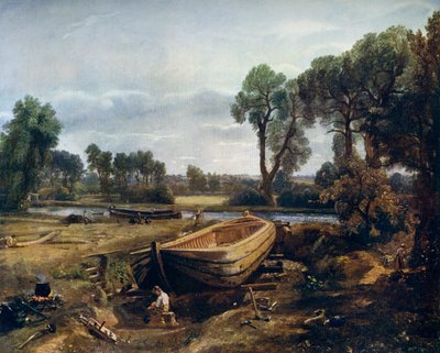 Boat Building Near Flatford Mill by John Constable