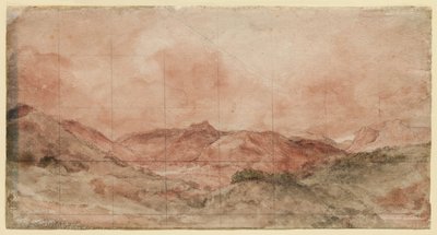 Bow Fell and Langdale Pikes by John Constable