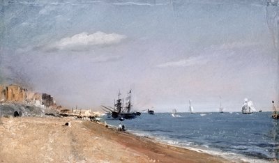 Brighton Beach with Colliers by John Constable