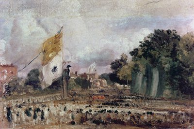 Celebration of the General Peace of 1814 in East Bergholt by John Constable