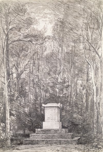Cenotaph to Sir Joshua Reynolds at Coleorton Hall, Leicestershire, 1823 by John Constable