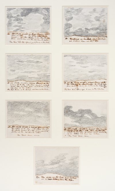 Cloud studies (after Alexander Cozens