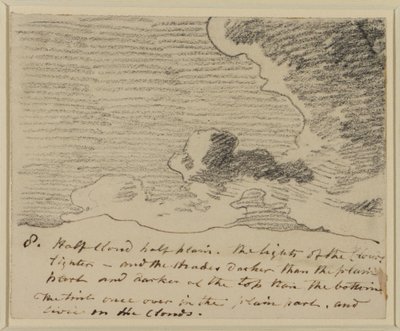 Cloud study (after Alexander Cozens Engravings of Skies), c.1822-23 by John Constable