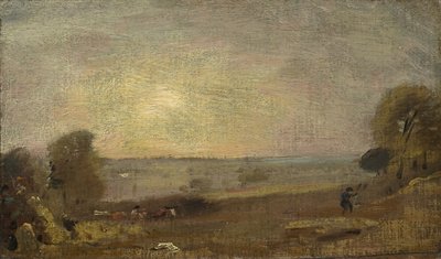 Dedham Vale from the Road to East Bergholt: Sunset by John Constable