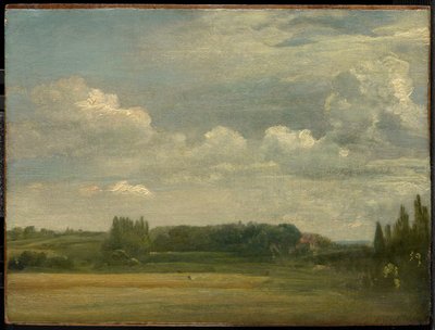 East Bergholt Common, View toward the Rectory by John Constable