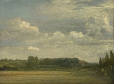 East Bergholt Common, View toward the Rectory by John Constable