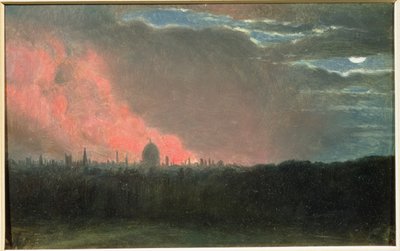 Fire in London Seen from Hampstead by John Constable