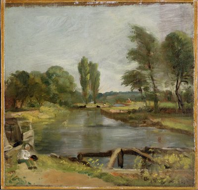 Flatford Lock by John Constable