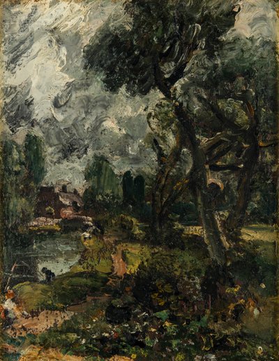 Flatford Mill from the Bridge by John Constable