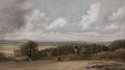 Ploughing Scene in Suffolk by John Constable