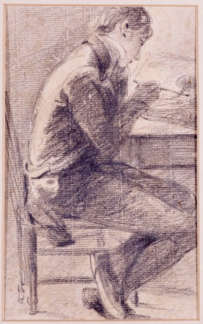 Portrait of an artist sketching by John Constable