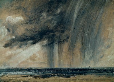 Rainstorm over the Sea, c.1824-28 by John Constable