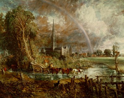 Salisbury Cathedral From the Meadows by John Constable