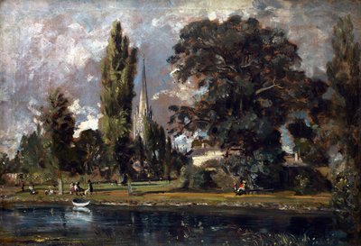 Salisbury Cathedral and Leadenhall from the River Avon, 1820 by John Constable