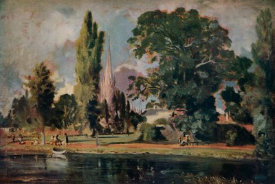 Salisbury Cathedral and Leadenhall from the River Avon by John Constable