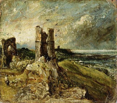 Sketch of Hadleigh Castle (recto) by John Constable