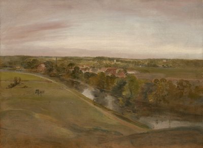 Stratford Saint Mary from the Coombs by John Constable