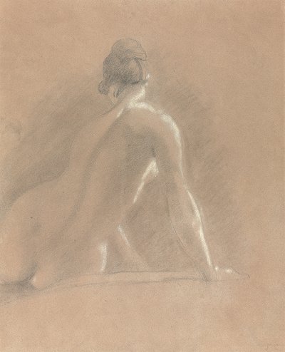 Study of a female nude, seen from behind by John Constable