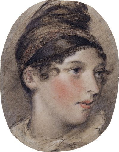 Study of the Head of a Lady in Profile by John Constable