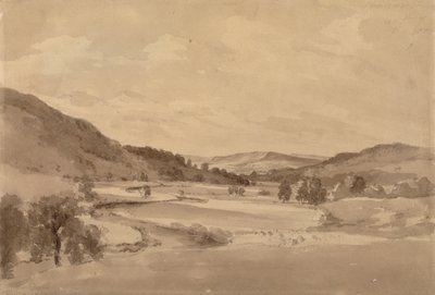 The Derwent Valley with Chatsworth in the Distance by John Constable