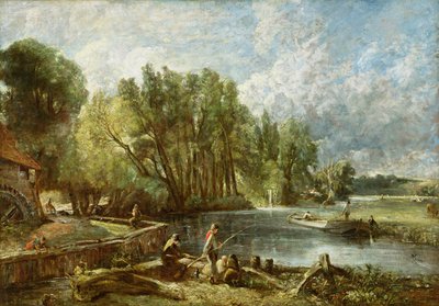 The Young Waltonians - Stratford Mill, c.1819-25 by John Constable