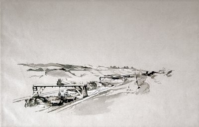 Blisworth Cutting, Northamptonshire, September 1838 by John Cooke Bourne
