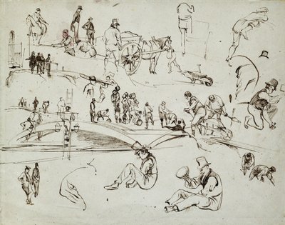 Construction of the London and Birmingham Railway (c.1835) by John Cooke Bourne