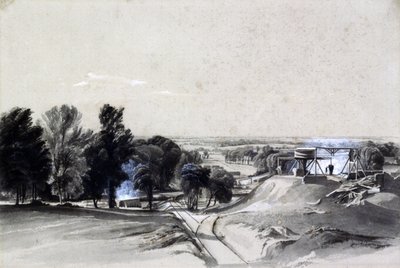 From above, Kilsby Tunnel, Northamptonshire, 20th July 1837 by John Cooke Bourne