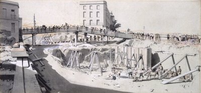 Granby Street, Hampstead Road, 13th August 1836 by John Cooke Bourne